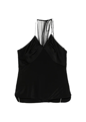 Victoria Beckham gathered halterneck top - Black
