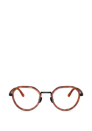 Giorgio Armani round-frame tortoiseshell glasses - Brown
