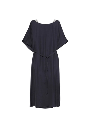 Peserico embellished tie dress - Blue