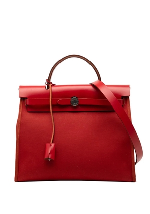 Hermès Pre-Owned 2021 Toile Herbag Zip 31 satchel - Red