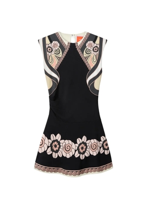 La DoubleJ Lela floral print mini dress - Black