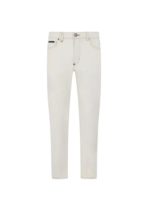 Philipp Plein logo-patch jeans - Neutrals