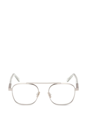 Zegna square-frame glasses - Silver