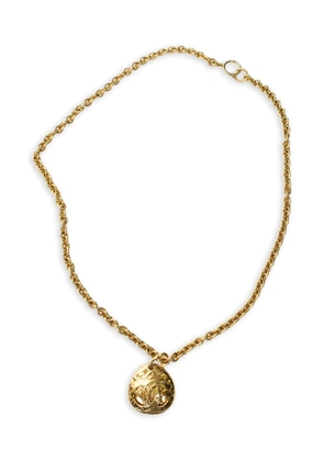 CHANEL Pre-Owned Interlocking CC-logo pendant necklace - Gold