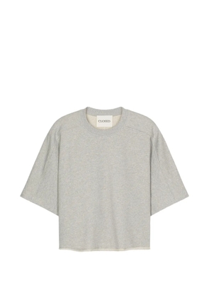Closed deep yoke T-shirt - Grey