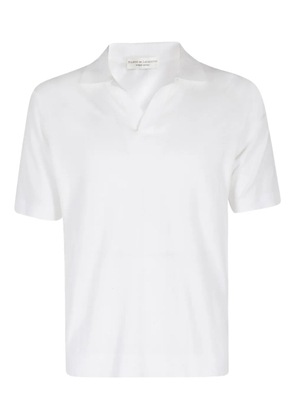 Filippo De Laurentiis polo-collar short-sleeve top - White
