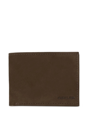 Osklen logo bifold cardholder - Brown