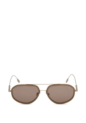 Zegna pilot-frame sunglasses - Green