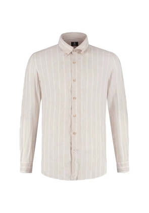 Luigi Borrelli striped shirt - Neutrals