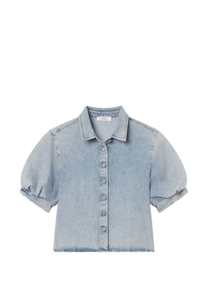 FRAME Billow puff-sleeve shirt - Blue