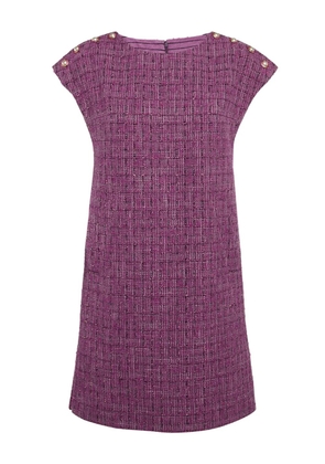 CHANEL Pre-Owned tweed mini dress - Purple