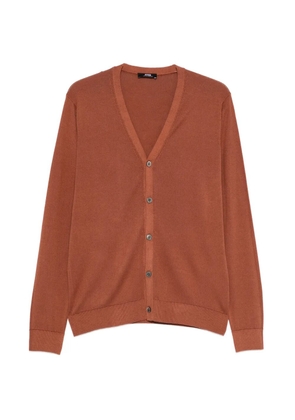 ALPHA STUDIO V-neck button cardigan - Brown