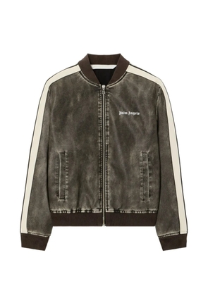 Palm Angels Classic logo stripe bomber jacket - Grey