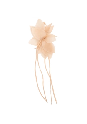 Antonelli flower-shape brooche - Neutrals