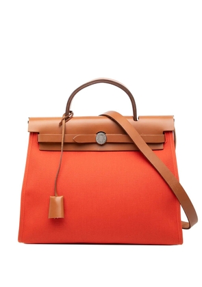 Hermès Pre-Owned 2020 Toile Herbag Zip 31 satchel - Orange