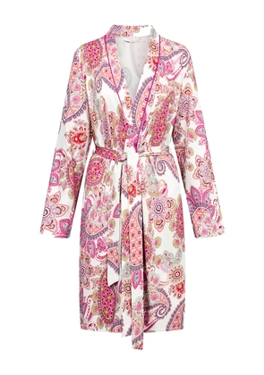 Rochas Paisley Belted Robe - White