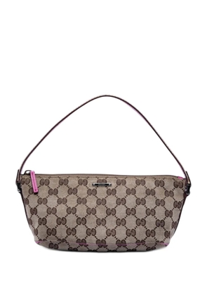 Gucci Pre-Owned 2000-2015 GG Canvas Web Boat shoulder bag - Pink