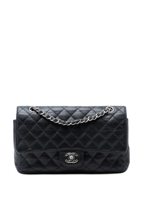 CHANEL Pre-Owned 2009-2010 Medium Classic Caviar Double Flap shoulder bag - Black