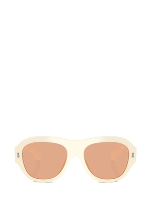 Moncler Elevane oval-frame sunglasses - Neutrals