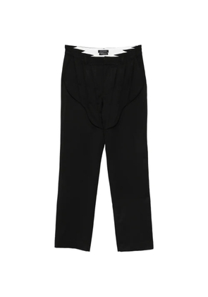 JUNTAE KIM gathered corset slacks - Black