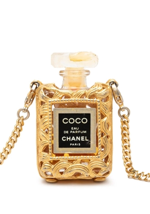 CHANEL Pre-Owned 1990-2010 Gold Plated Perfume Bottle Necklace costume necklace
