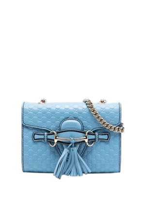 Gucci Pre-Owned 2016-2025 Mini Microguccissima Emily crossbody bag - Blue