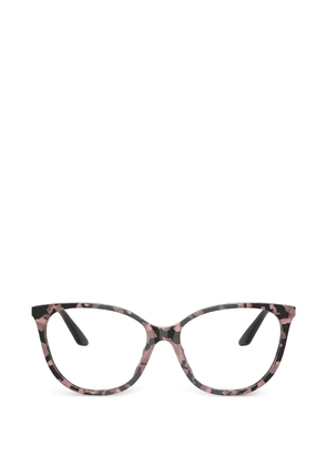 Emporio Armani geometric frame glasses - Pink