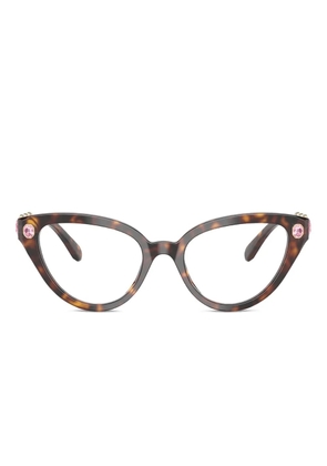 Swarovski Eyewear crystal-embellished cat-eye glasses - Brown