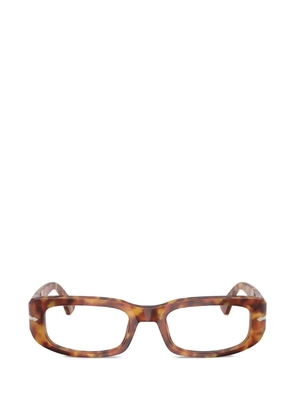 Persol brown tortoise rectangle-frame glasses