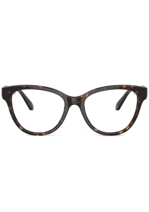 Swarovski Eyewear tortoiseshell-effect cat-eye frame glasses - Brown