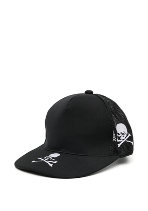 Mastermind Japan skull-embroidered mesh cap - Black