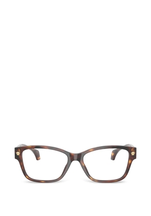 Versace Eyewear geometric-frame glasses - Brown