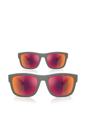 Prada Linea Rossa rectangle-frame sunglasses - Grey