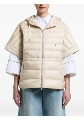Peserico zip-up puffer jacket - Neutrals