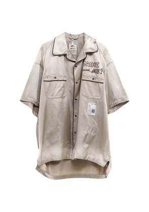 Maison MIHARA YASUHIRO satin-finish shirt - Neutrals