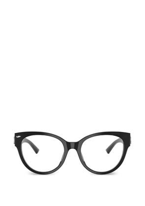 Jimmy Choo logo oval-frame glasses - Black