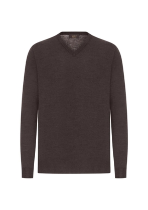 Zanone V-neck sweater - Brown