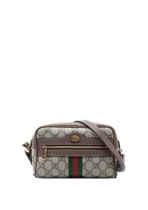 Gucci Pre-Owned 2016-2026 Mini GG Supreme Web Ophidia crossbody bag - Neutrals