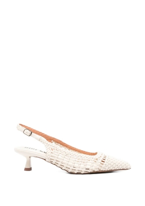 Bibi Lou Kou woven slingback pumps - Neutrals