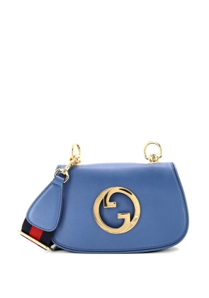 Gucci Pre-Owned Blondie NM Flap Bag Leather Mini crossbody bag - Blue
