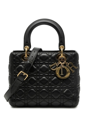 Christian Dior Pre-Owned 2018 Medium Lambskin Cannage Lady Dior satchel - Black