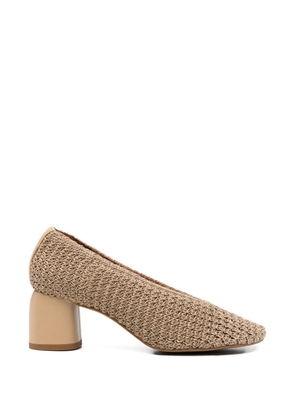 ANGEL ALARCON Ester round-toe pumps - Neutrals