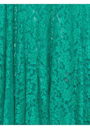 Barbara Bologna floral-lace asymmetric skirt - Green