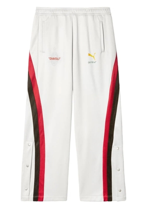 Off-White x AC Milan x Puma track pants - Grey