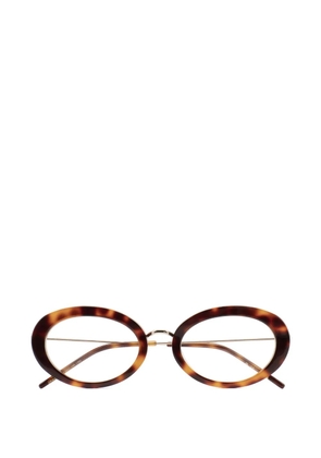 Kaleos round-frame glasses - Brown