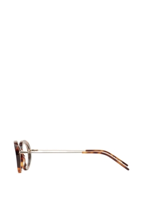 Kaleos round-frame glasses - Brown