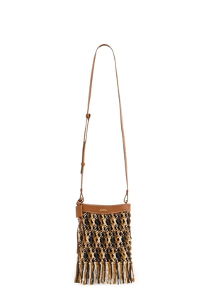 ISABEL MARANT Noli fringed-details leather shoulder bag - Brown