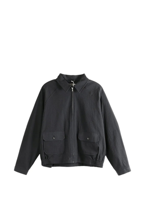 BODE Seersucker Coach's bomber jacket - Black