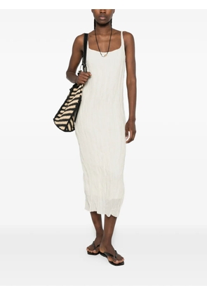 Róhe textured square-neck dress - Neutrals
