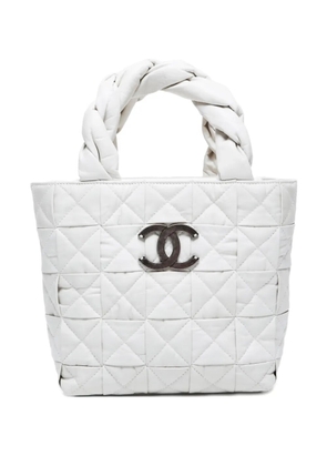CHANEL Pre-Owned 2005-2006 CC-mark braided-handle handbag - White